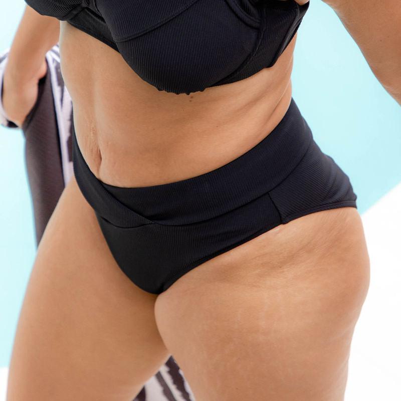 Kirby Bikini Bottoms - Black Rib